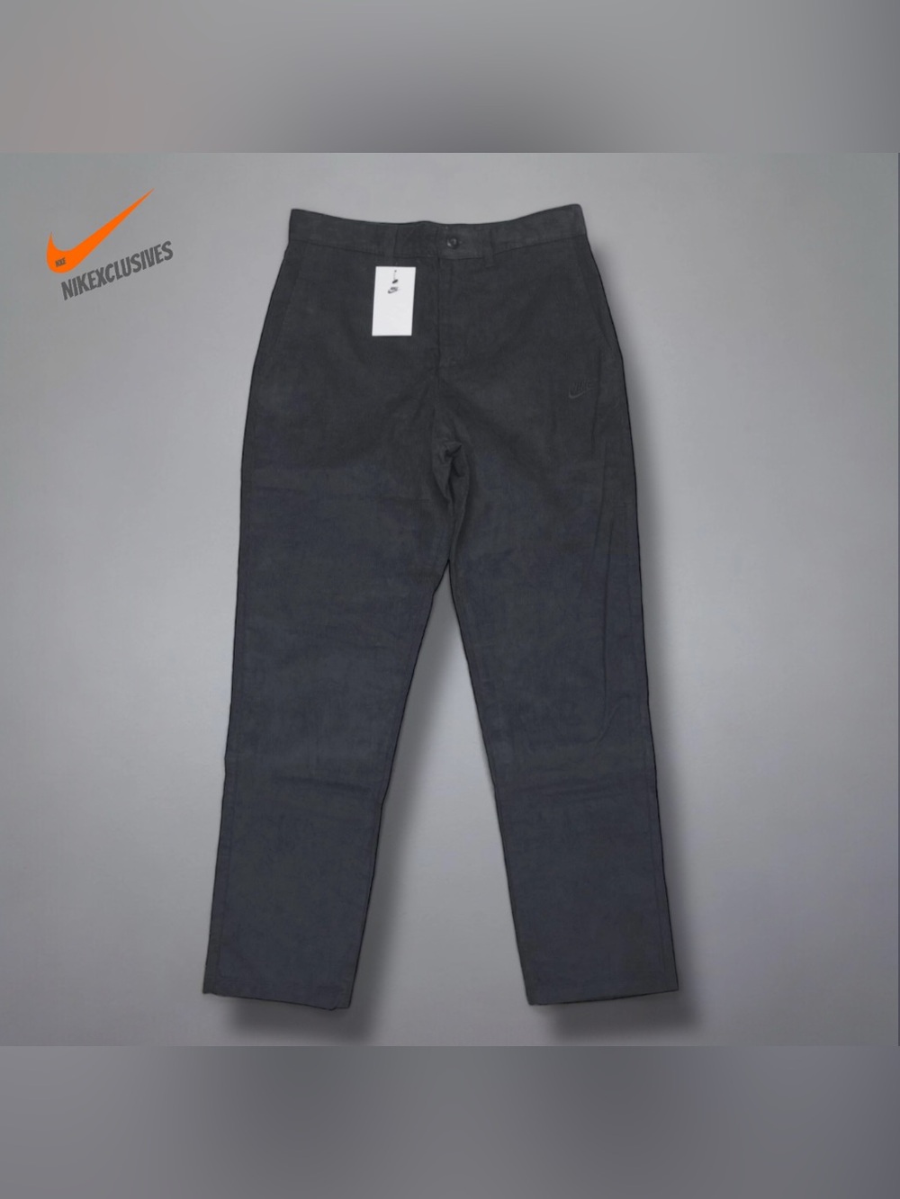 Nike Men’s Black Corduroy Trousers Chino Pants FZ0786-010 Size M 30x30 NEW NWT